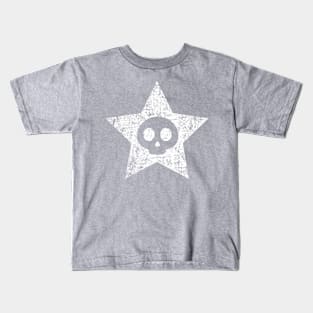 Skull in Star - Distressed Kids T-Shirt